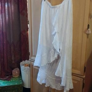 Gossamer shabby chic lined flounce skirt